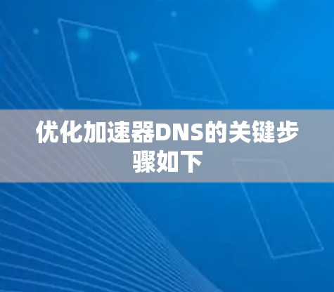 优化加速器DNS的关键步骤如下