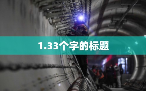 1.33个字的标题