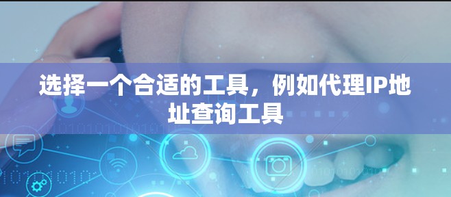 选择一个合适的工具，例如代理IP地址查询工具