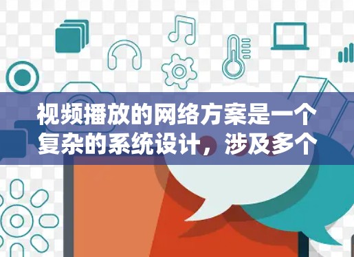 视频播放的网络方案是一个复杂的系统设计，涉及多个部分的协作和配置。以下是一个详细的设计方案，涵盖从网络架构到服务器管理的关键部分