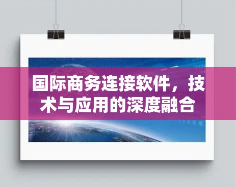 国际商务连接软件，技术与应用的深度融合