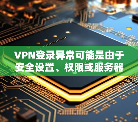VPN登录异常可能是由于安全设置、权限或服务器问题引起的。以下是一些常见的解决方法 VPN登录异常可能是由于安全设置、权限或服务器问题引起的。以下是一些常见的解决方法